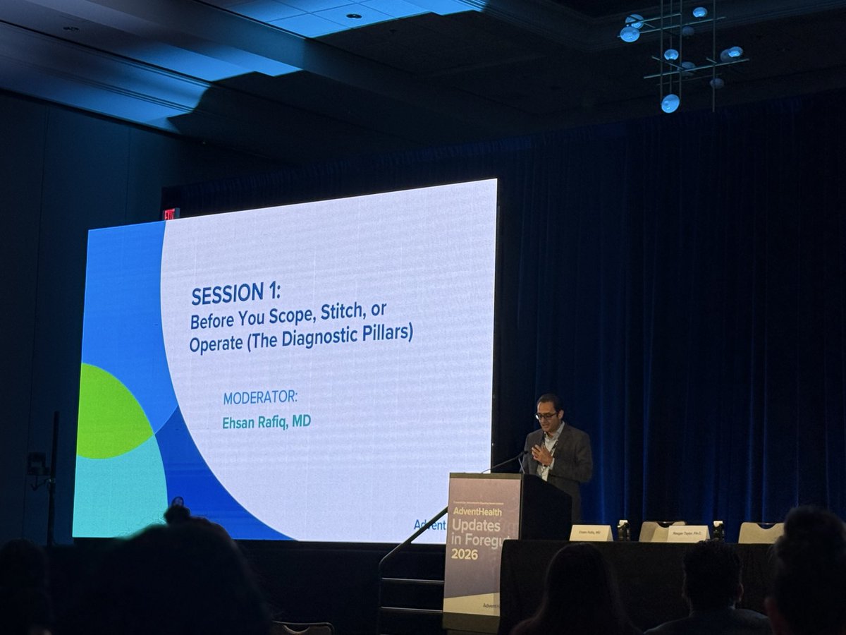 MN_GIMD's tweet photo. Start with the operative question, not the procedure.”

Great first session at #Foregut2026 on getting pre-op patient selection right.

🔑 Symptoms + anatomy + objective reflux burden + motor function should point to the same therapeutic target.

And a pearl worth remembering: HRM isn’t a GERD test—it helps prevent the wrong operation.

The goal isn’t getting a patient to surgery. It’s getting the right patient to the right intervention.