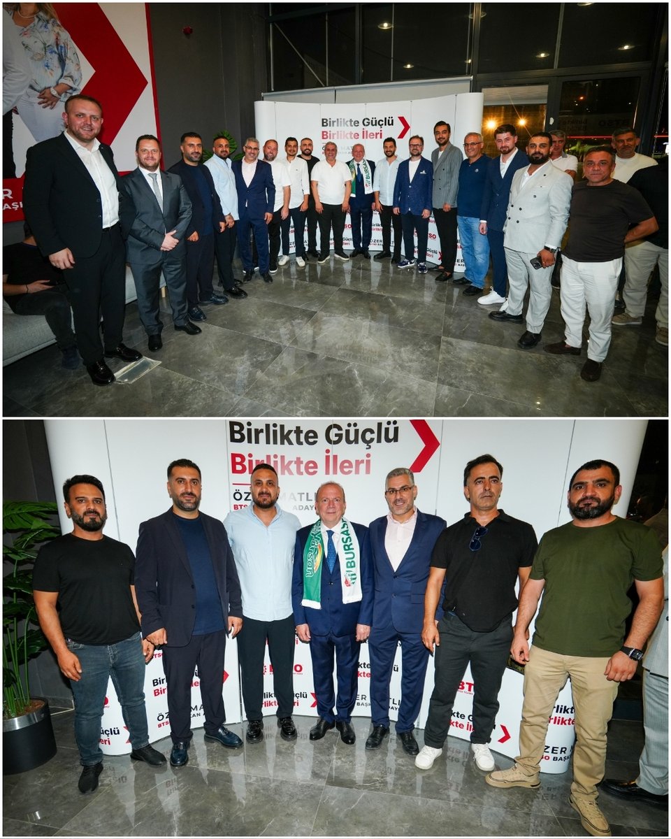 OzerMatl's tweet photo. Bursa’nın asıl gücü, insanı…

Birlikte Çalışma Merkezimizin açılışında bu şehre sevgisiyle, emeğiyle ve varlığıyla değer katan kıymetli dostlarımızla bir araya geldik.

Her bir buluşma, aramızdaki bağı ve geleceğe dair inancımızı daha da güçlendirdi.

Birlikte Güçlü, Birlikte İleri

#ÖzerMatlı #BTSO #BirlikteÇalışmaMerkezi #Bursa #BirlikteGüçlüBirlikteİleri