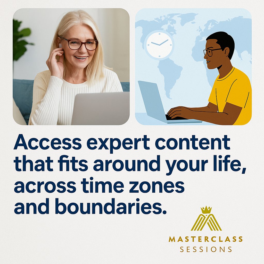 masterclass_the's tweet photo. Access expert content that fits around your life, across time zones and boundaries.
#TheMasterclassSessions #GlobalLearning #InclusiveEducation #Mastermind https://t.co/Hib9KvKQMa