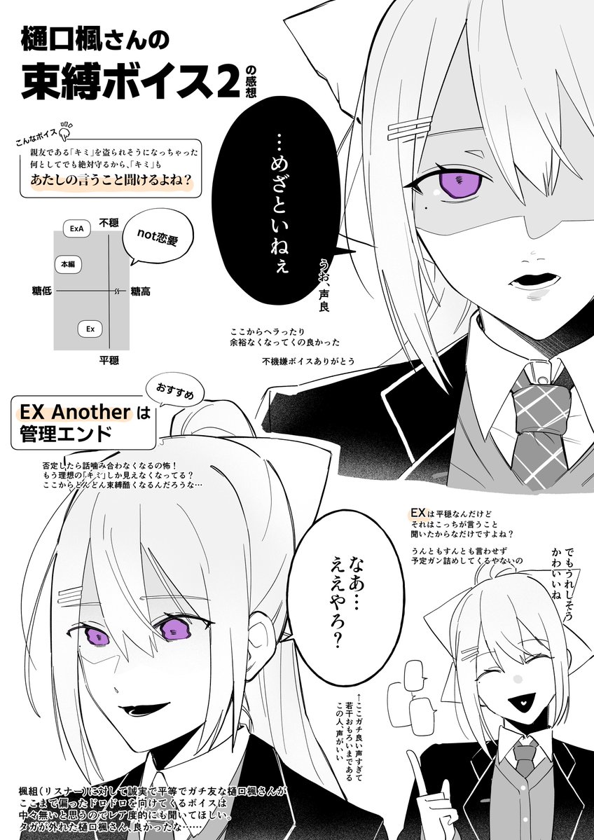 Suna_tea's tweet photo. 「キミ」も樋口楓さんに束縛されよう

※微ネタバレあり
#にじさんじ束縛ボイス
#でろぼいす https://t.co/c6ZGkTl6ky