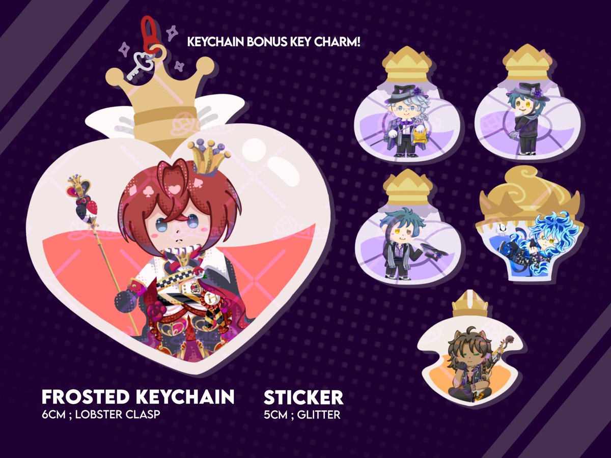 ZedrinQuantum's tweet photo. interest check twisted wonderland cimit buat #CF23 🤏 rencana bikin frosted keychain and stickers ✨️ nanti bakal ada vil dan semoga kalim ama malleus jg masuk 🙏 any other twst charas will be taken to consideration https://t.co/5UbVldlVQn