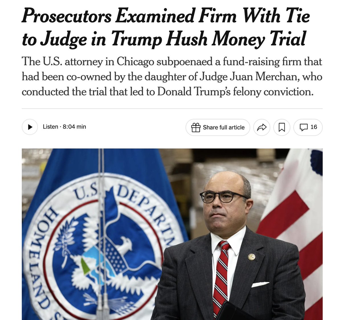 MikeNellis's tweet photo. As some of you may have seen, the New York Times is out with a bombshell story this morning about the Trump administration targeting my company and me personally based on a ridiculous conspiracy theory cooked up by Laura Loomer during the 2024 election.
Let’s be clear about what this is: an outrageous abuse of power and a baseless fishing expedition built on conspiracy theories rather than facts.
Authentic did nothing wrong. Our clients and staff did nothing wrong. And we are not going to be intimidated into pretending otherwise.
This is part of a broader pattern of Donald Trump abusing the power of the Department of Justice to go after his political enemies instead of doing anything that might actually keep the American people safe.
Republicans—including Trump himself—raised enormous amounts of money off the news surrounding his indictment and trial. The suggestion that there was somehow something improper about Democratic campaigns doing the exact same thing is laughable.
What’s far more disturbing is the apparent effort by the Trump administration to use the power of the Department of Justice to obtain sensitive and confidential political communications belonging to my company and our clients—including some of Trump’s most prominent political adversaries.
That should concern the hell out of everyone, regardless of your politics.
I can’t get into every detail of this fight right now, but I can say this: we are going to protect our staff, protect our clients, protect their confidentiality, and defend our company against any attempt to weaponize the federal government for political purposes.
We know what happened. We know the facts. We stand behind our work and our people.
And we are not backing down.