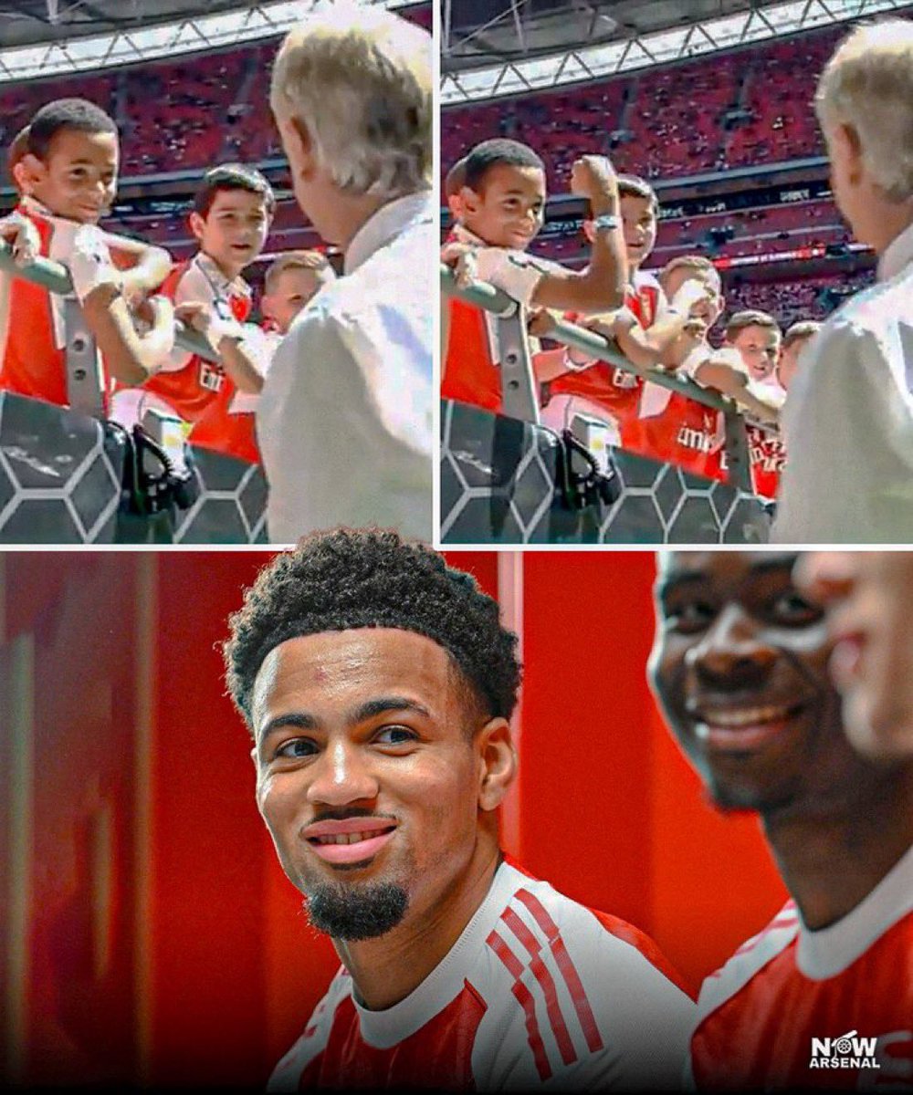 now_arsenaI's tweet photo. A young Ethan Nwaneri with Arsene Wenger at Wembley following the victory over Chelsea in the FA Community Shield in 2015.

Arsenal through &amp; through!❤️ https://t.co/H4tuFOVyfX