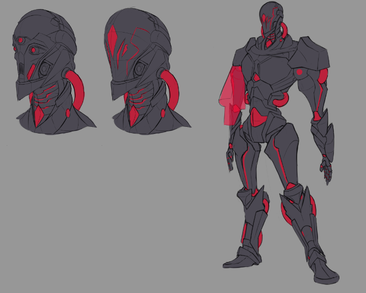 Tryb0rg's tweet photo. This WIP of my OC , which somehow performed better than the final outcome https://t.co/SxCzKoppOA