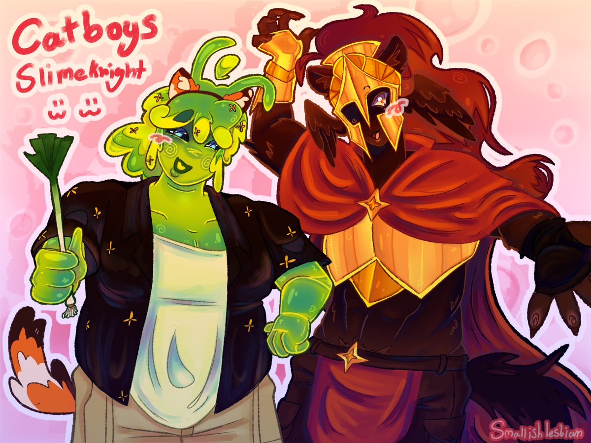 Small1shlesbian's tweet photo. 🐱🐱  

#slimeknight #sfawtde https://t.co/7Kmsst4Upc
