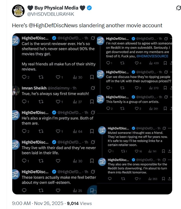 TheDiscFather's tweet photo. The clown demonstrates every day how insufferable and toxic he is.... posting with zero sense of irony... https://t.co/RxLycImSuN
