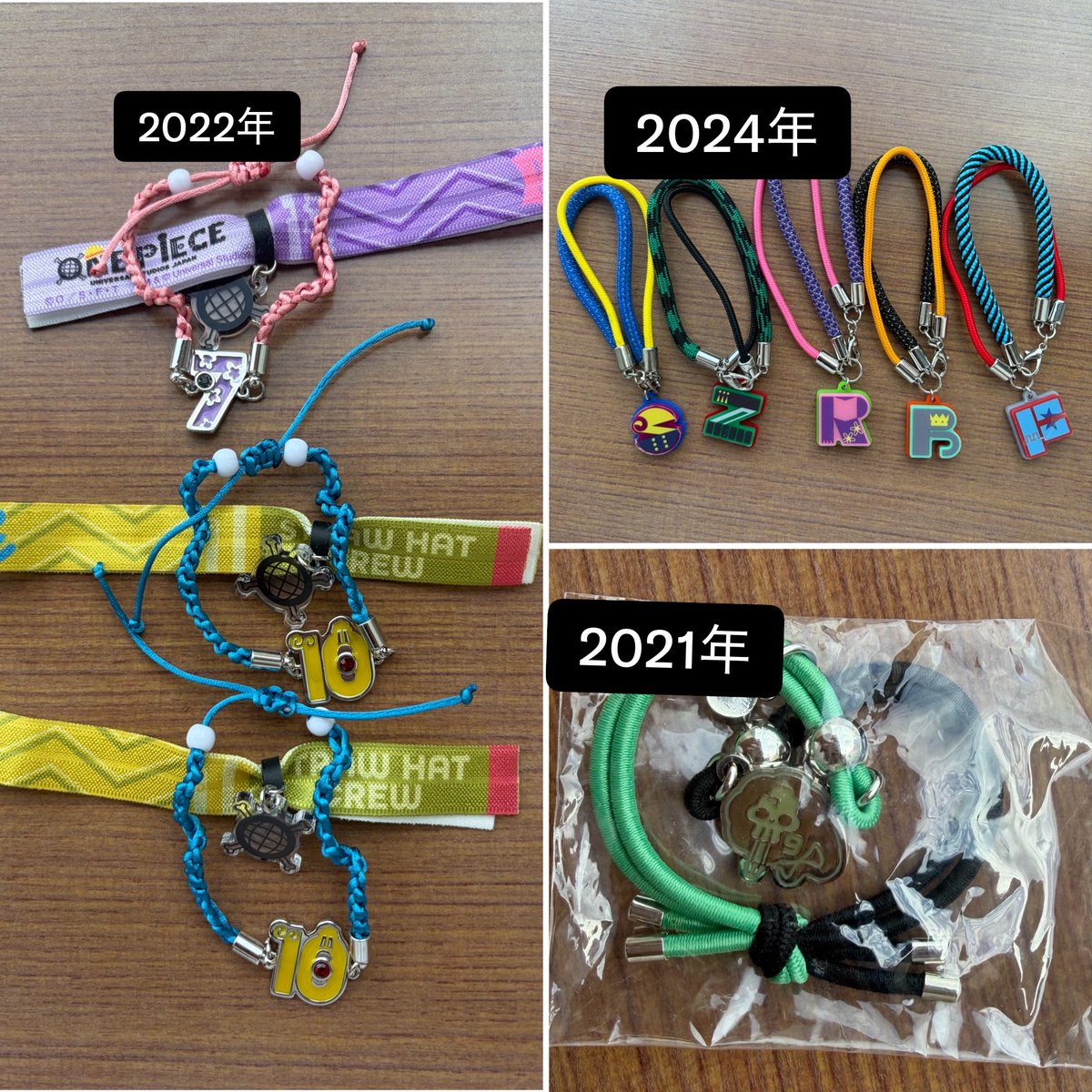 op73_eigeru's tweet photo. USJ 　ユニバ  ONE PIECE ワンピース ブレスレット　コレクタブルチャーム　ヘアクリップ

【譲】
　画像1枚目参照

【求】
　ルフィ,ゾロ,ナミ、サンジ, チョッパー,ロビン 

　定価

 8/17.10/11.11/17USJ内で手渡し,大阪市内での手渡し,郵送交換,定価

買取は今のところ考えてません https://t.co/0JGrG7wlhN