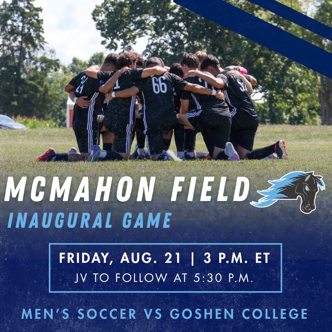 smwc's tweet photo. Make history and join us Friday to support our men’s soccer team as they compete for the first time on McMahon Field against Goshen College! https://t.co/Er3YzxDYMP