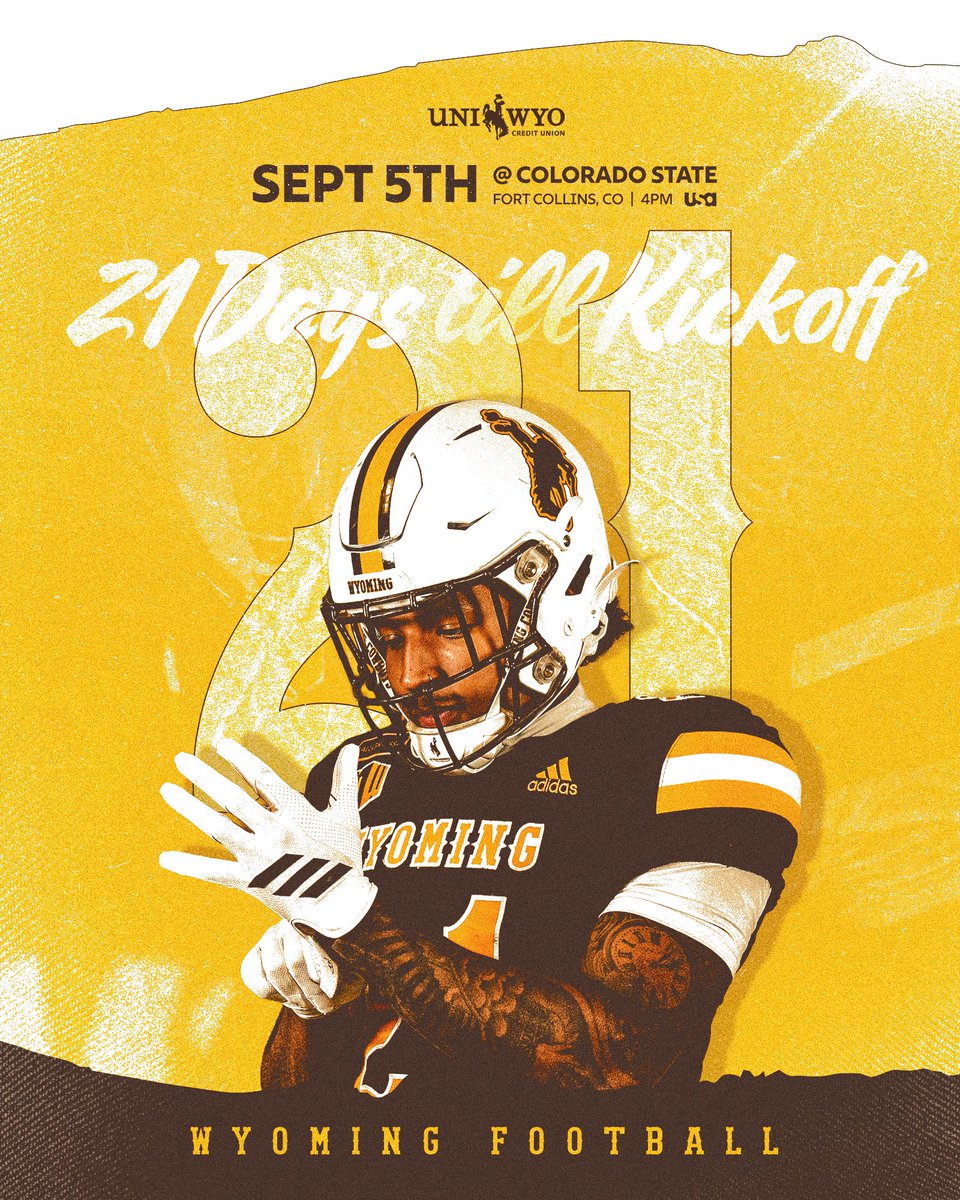 wyo_football's tweet photo. Almost there 📆🔜 https://t.co/K8vrdER7Rr