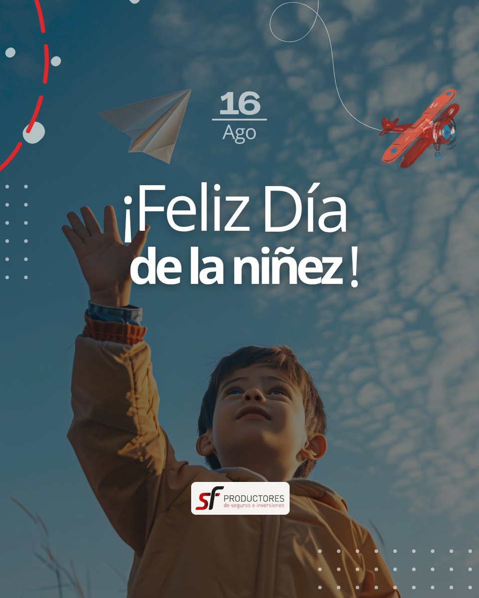 SFproductores's tweet photo. Hoy celebramos la infancia y todo lo que representa: ilusión, curiosidad, alegría y la posibilidad de imaginar un futuro lleno de oportunidades. 
🌈Que nunca dejen de imaginar. Que nunca dejen de soñar. Que siempre encuentren motivos para volar alto.

💙¡Feliz Día del niño! https://t.co/EeVY5a6j6i