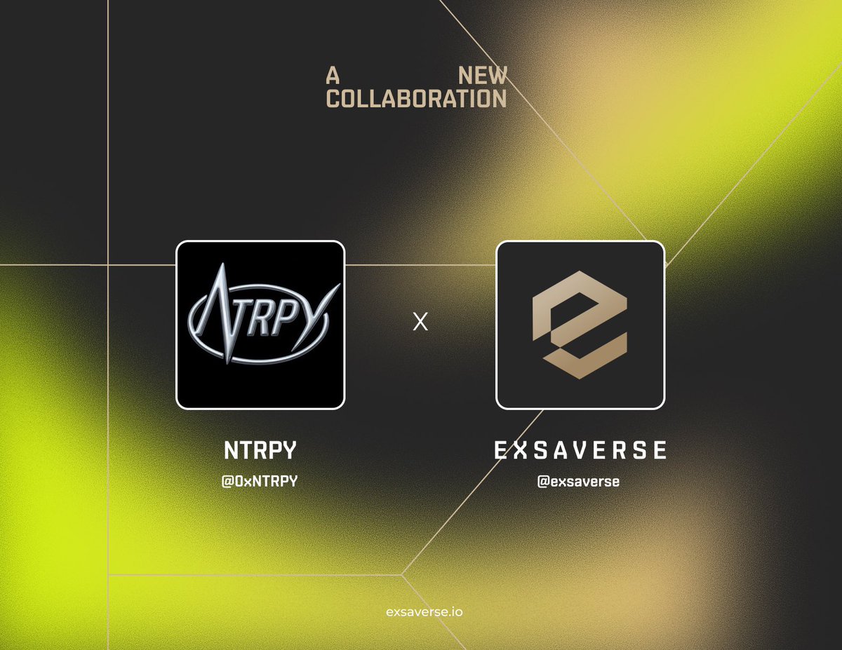exsaverse's tweet photo. We’re announcing our collaboration with
@0xNTRPY 🎆

Really grateful for this collaboration .  

The raffle is live on Discord. come and grab the spots! https://t.co/s1VNLB1oix