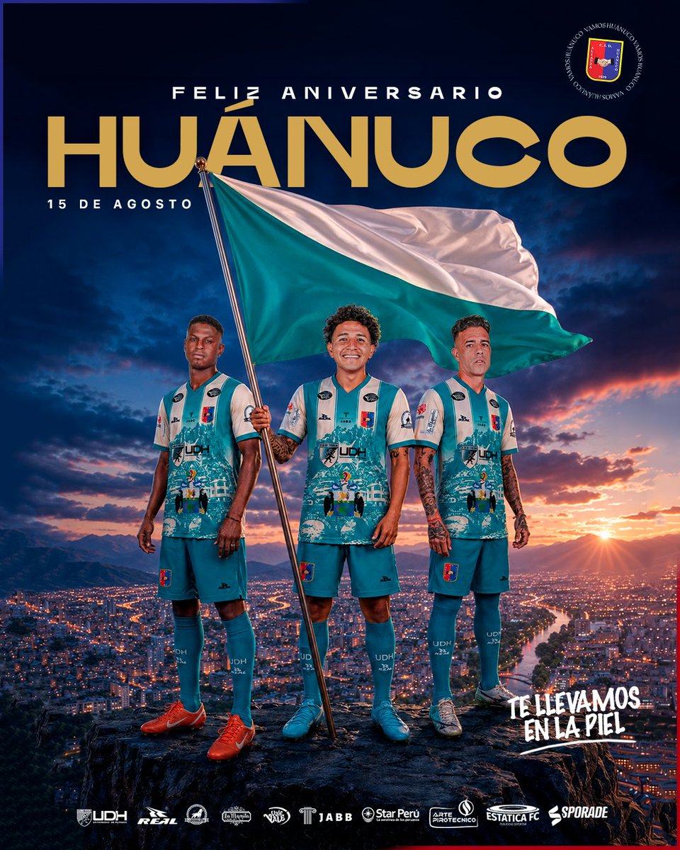 AlianzaUDH's tweet photo. ¡Feliz 487 aniversario tierra querida! 🥳🎉🎊

¡Orgullosos de ser huanuqueños!

#VamosHuánuco
#VamosAlianzaUDH 🟢⚪️ https://t.co/zCiXhERC8v