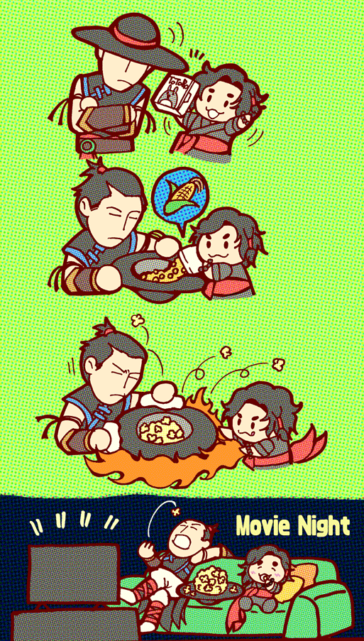 hiirotousuai's tweet photo. 👒🐉漫画。映画は交代で選んでます。
師兄と弟弟子の仲良し日常風景をいつか公式で見たいですね😭 https://t.co/uMd6uVvzbg