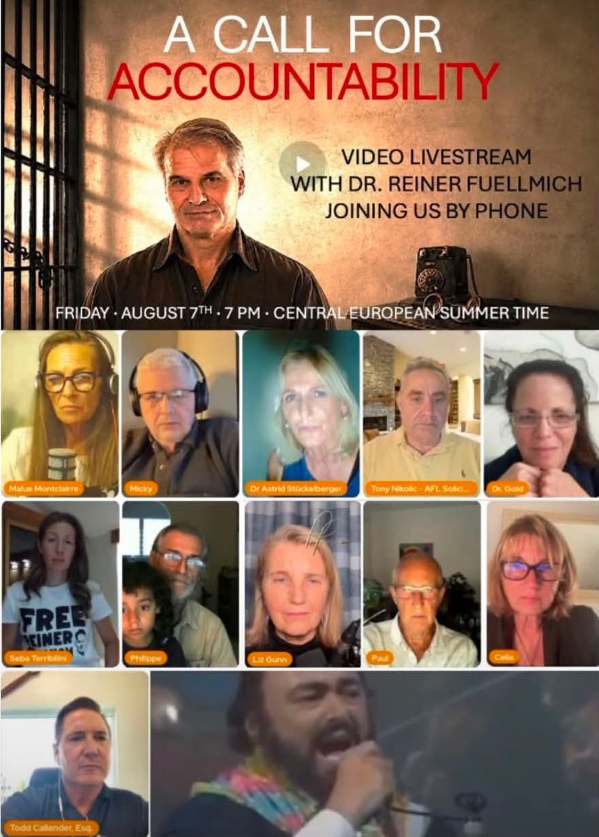 FreeReinerFilm's tweet photo. 🟥 EPIC 3½-HOUR LIVE BROADCAST WITH REINER ON AUGUST 7, 2026

You can watch it here: 👇👇👇

https://t.co/AFFQoYhGj0

To read more about these demonstrations please click the link below:

https://t.co/nzvxttSLO4

❤️🙏 PLEASE SHARE WIDELY 🙏❤️ https://t.co/ah7xhuMIn9