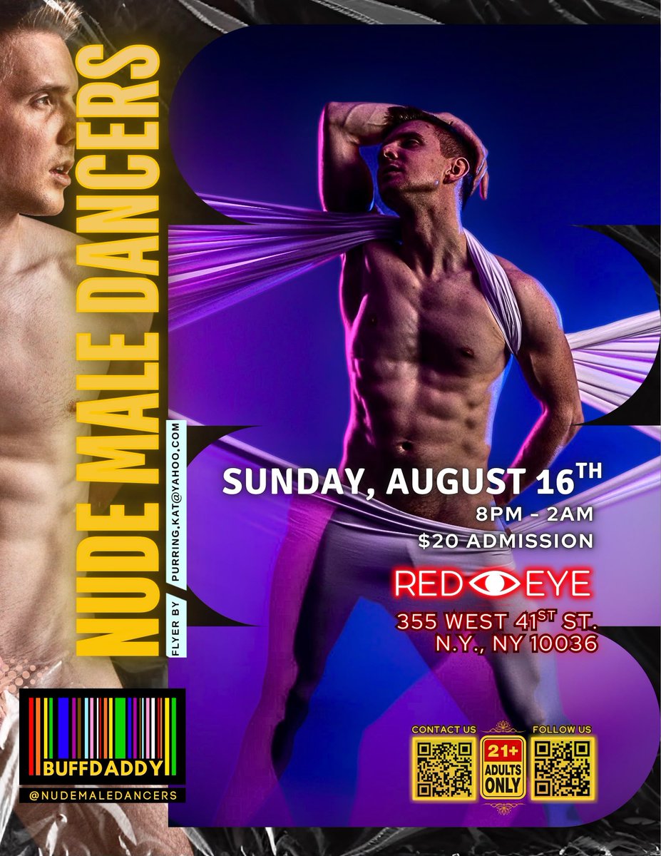 nudemaledancers's tweet photo. Sunday night Buffdaddys @redeyeny brings you Super Star @SergShepardXXX and many more studs. Don't miss out. Starts at 8pm-2am. #gay4pay #Str8 #Findom #Nakedclub #lapdances https://t.co/iP2zDUBF1B