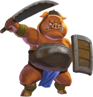 CaptainVolos's tweet photo. @ThomasH64824951 @FlashgitzAnims Only GW do them mad max and only for 40k. Not even the fantasy orcs does it. Look at mobins from the zelda series, orcs from Skeleton Knight in an other world,  and other medium like DnD. This is what an orc is suppose to look like. 

Also this is space king, not 40k https://t.co/m45a3XB7uT