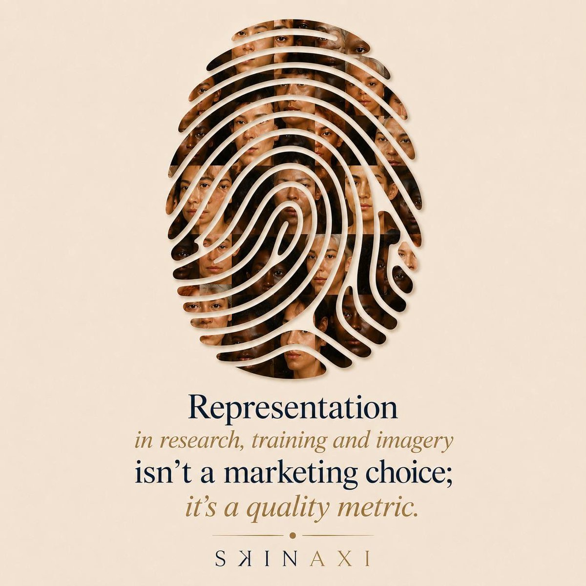 SKINAXI's tweet photo. At SKINAXI, one global standard means the same excellence for every skin tone, every age, every market — measured, not assumed.
Representation in research, training and imagery isn't a marketing choice; it's a quality metric. https://t.co/V5S6bNJ2bu