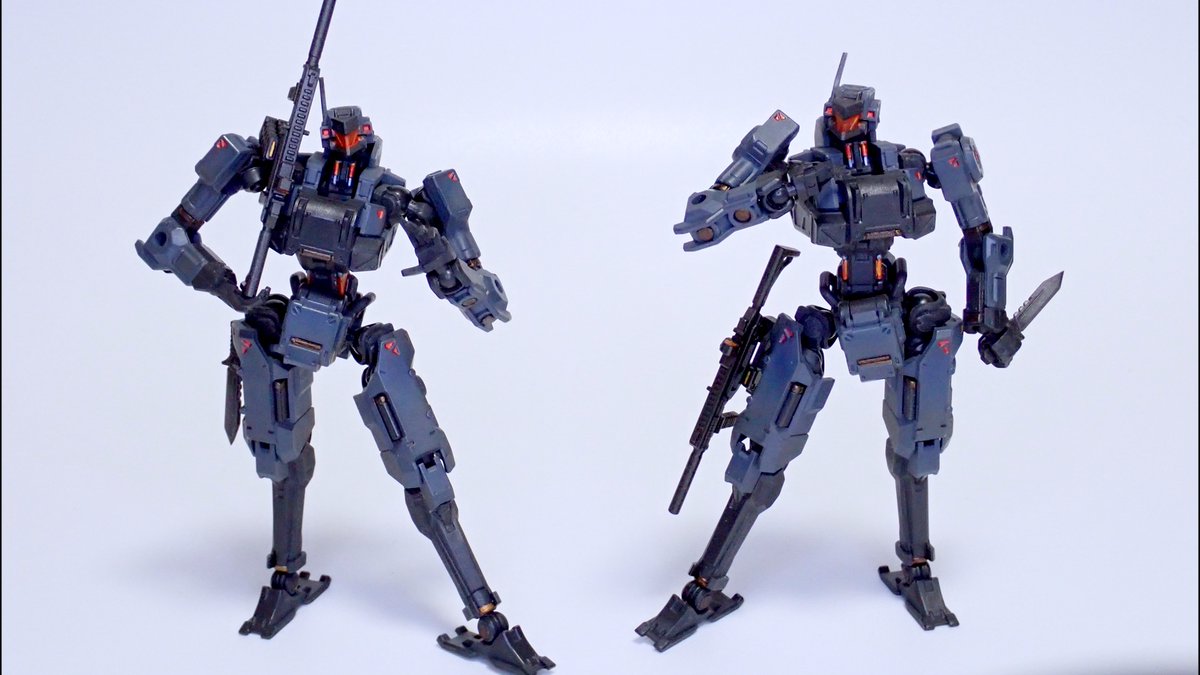 BitterO_ffa500's tweet photo. 最近作ったもの
「3MIN PROJECT　標準型鋒狼グレーVer.」
最近突撃型タイプも出たらしいから、色を揃えて一分隊作れそう
#酋長大陸 https://t.co/OfW1q0mjBG
