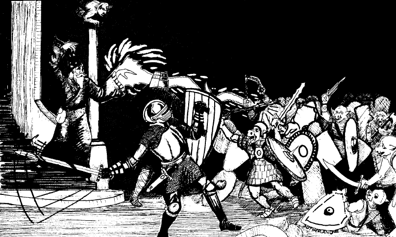 CaptainVolos's tweet photo. @ThomasH64824951 @FlashgitzAnims Only GW do them mad max and only for 40k. Not even the fantasy orcs does it. Look at mobins from the zelda series, orcs from Skeleton Knight in an other world,  and other medium like DnD. This is what an orc is suppose to look like. 

Also this is space king, not 40k https://t.co/m45a3XB7uT
