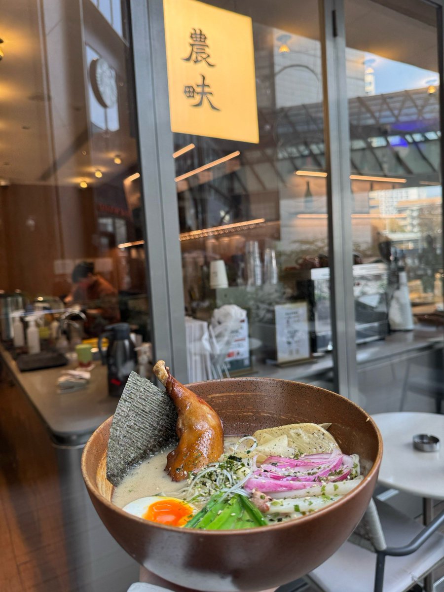HiasOber's tweet photo. Just found the coziest hole-in-the-wall ramen spot in downtown Chicago! Silky tonkotsu broth, perfectly chewy noodles, and those soft-boiled eggs with runny yolks 10/10 will be back this weekend. https://t.co/7yLqrYQInx