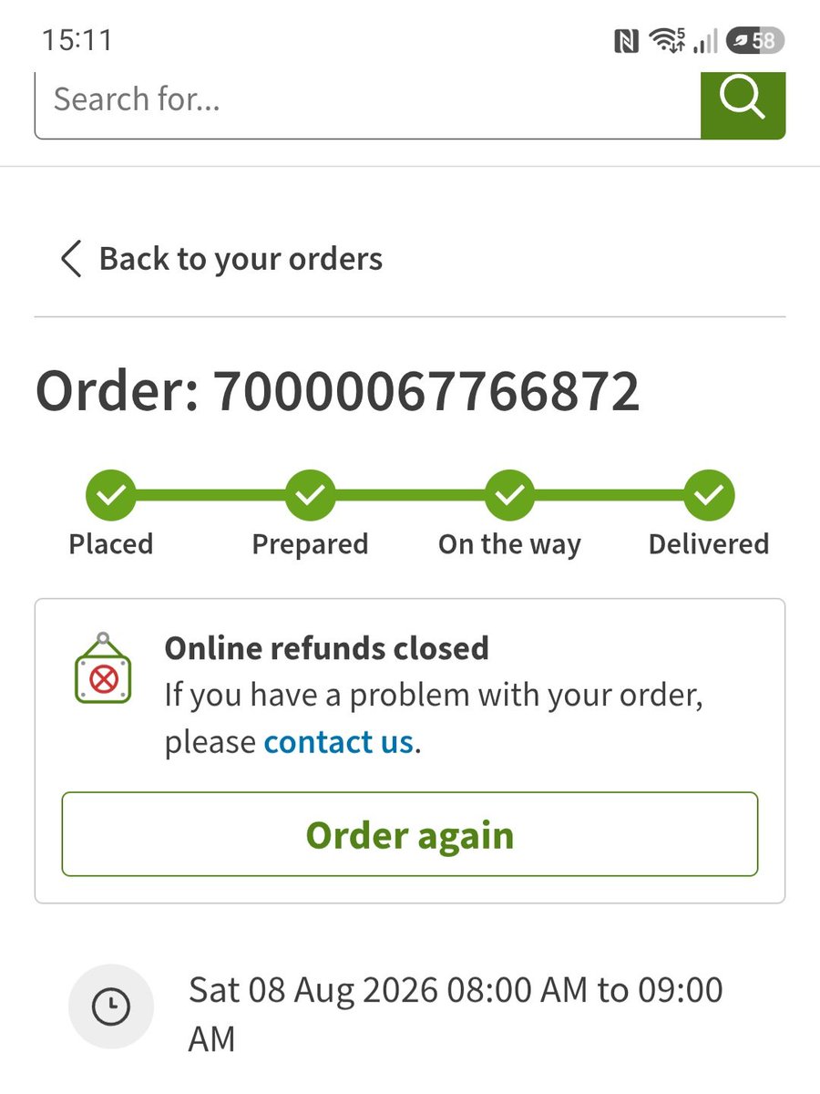 formbybird's tweet photo. @AsdaServiceTeam . Please look into the credit due on the rewards app for this order. I haven't been credited for it. Thanks. https://t.co/tdKK68u1tH