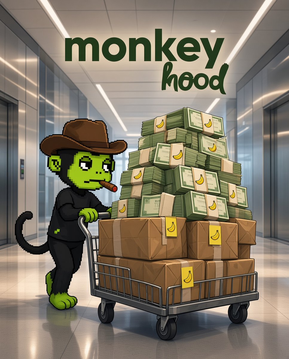MonkeyHoodNFT's tweet photo. $17,500 of real stocks. Airdropped. Done.

Epoch 1 is closed and the monkes did absolutely nothing to earn it, which was the entire arrangement.

Check your wallet. 🍌 https://t.co/m9inpMWhYx