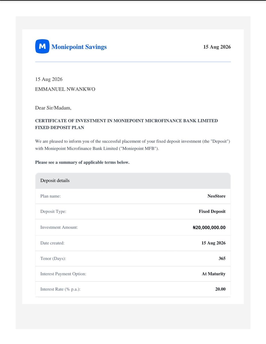 neo_officialll's tweet photo. If you no get N200m, use N20m and start.

Moniepoint also offers 20% as well. https://t.co/324J94h60L
