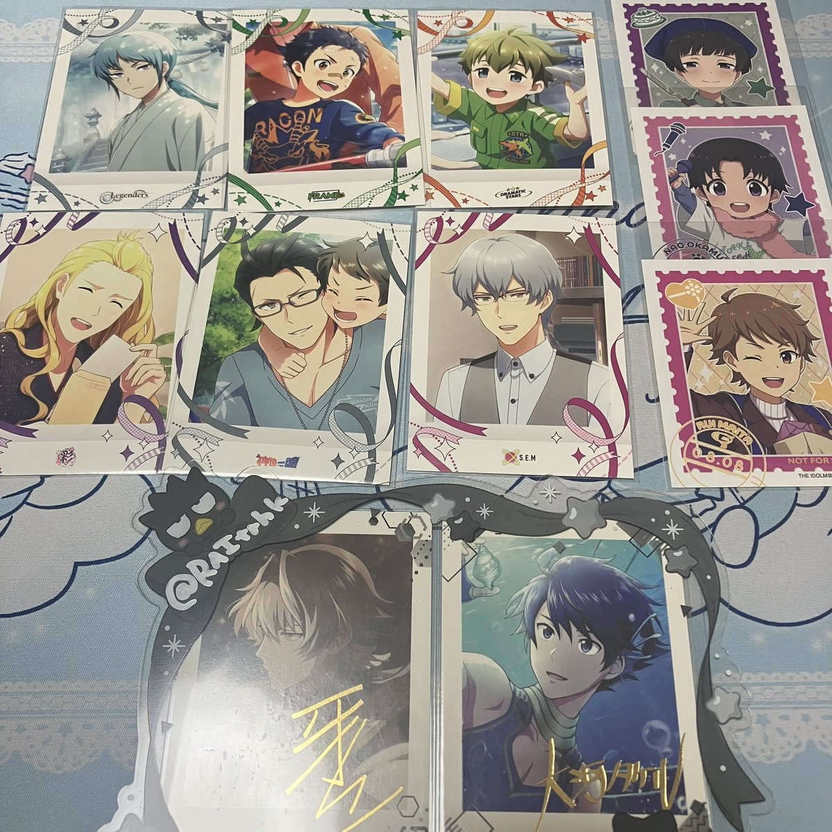 RAItrhk's tweet photo. SideM ぱしゃこれ 特典 交換

特典
譲 荘一郎 直央 類
求 ピエール 1 ＞ 漣

ぱしゃこれ
譲
10弾 翼 龍 雨彦
11弾 翔真 玄武 道流

求
漣 タケル
定価(+送料)

郵送交換＞11th2日目���渡し
お気軽にお声掛けお願いします https://t.co/KBsCuWtA4f