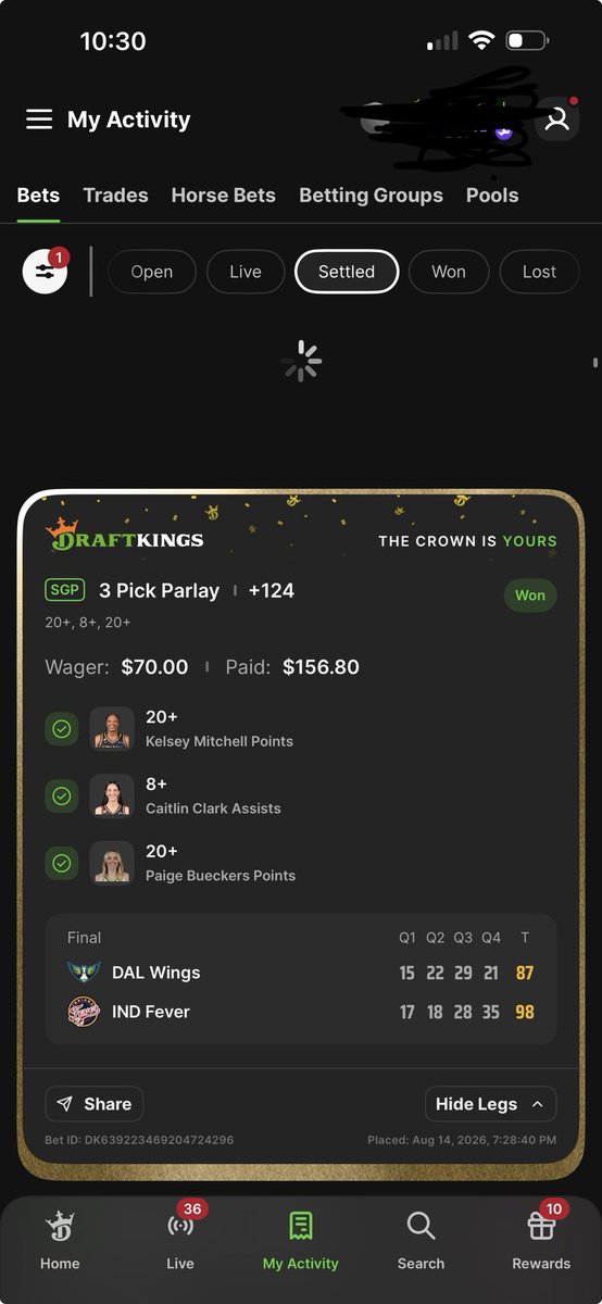 PoorManGambling's tweet photo. Nice little bank builder https://t.co/jAG2aRmh78