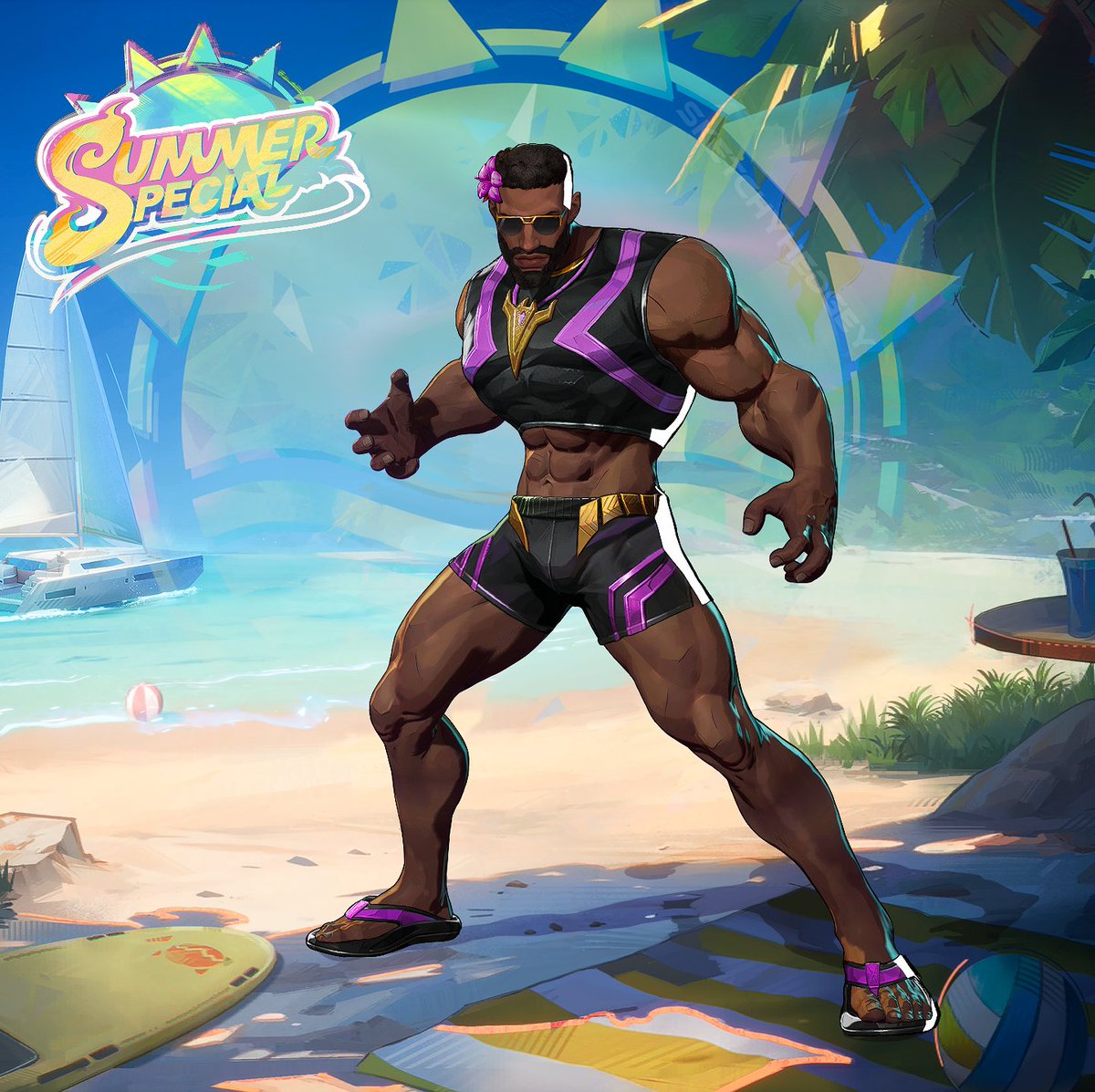 Sketchy_Hedgey's tweet photo. Black Panther wearing Star-Lords 'Star Swimmer' costume 💜
#MarvelRivals https://t.co/CHE6PNimuE