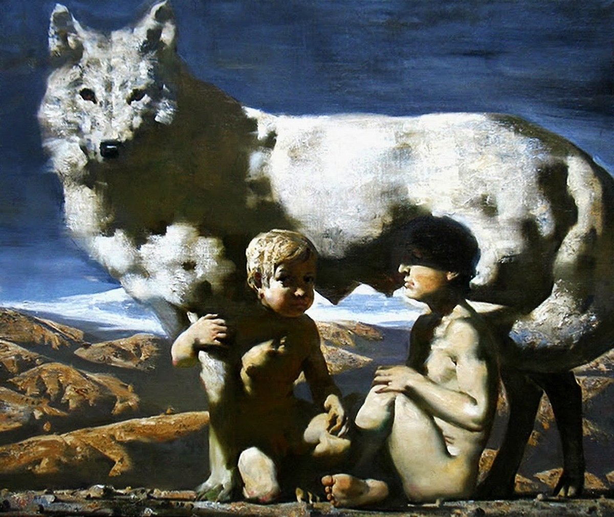 cartographer_s's tweet photo. Romulus and Remus - Alexander Novoselov https://t.co/dhu2yAc6AM