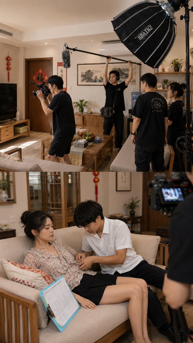 CurvyLilys's tweet photo. If adult films could be made in China, I guess the set would look something like this. https://t.co/xOo7mG7o29