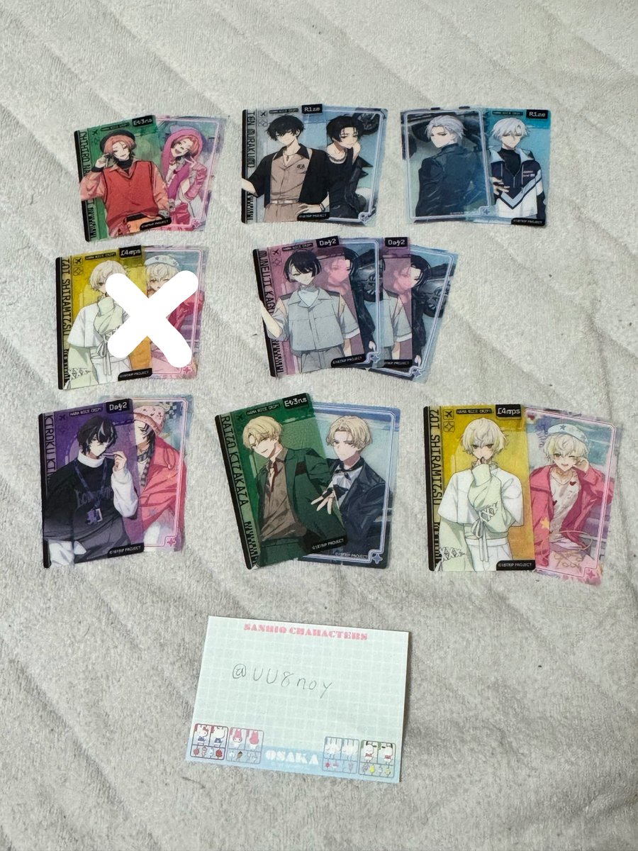 UU8noy's tweet photo. 【 交換 譲渡 】18TRIP エイトリ ハマメグリ 展示会 クリアシート 特典

【 求 】 同異種 凪＞定価
箔押し＞ノーマル

【 譲 】 
特典→雪風.添.あく太.礼光.琉衣.練牙.季肋1(描き下ろ).季肋1
クリアカード→箔押し糖衣.千弥.季肋.添.宗氏.雪風.來人

展示会期間中郵送❌ 横浜＞都内近郊手渡し優先◎ https://t.co/eX7o1rh6qX