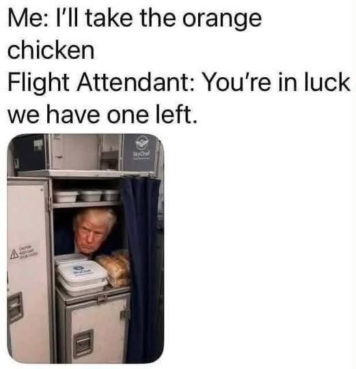 Hvds27's tweet photo. @Republicans You like orange chicken 😂😂 https://t.co/QYqL05mjMj