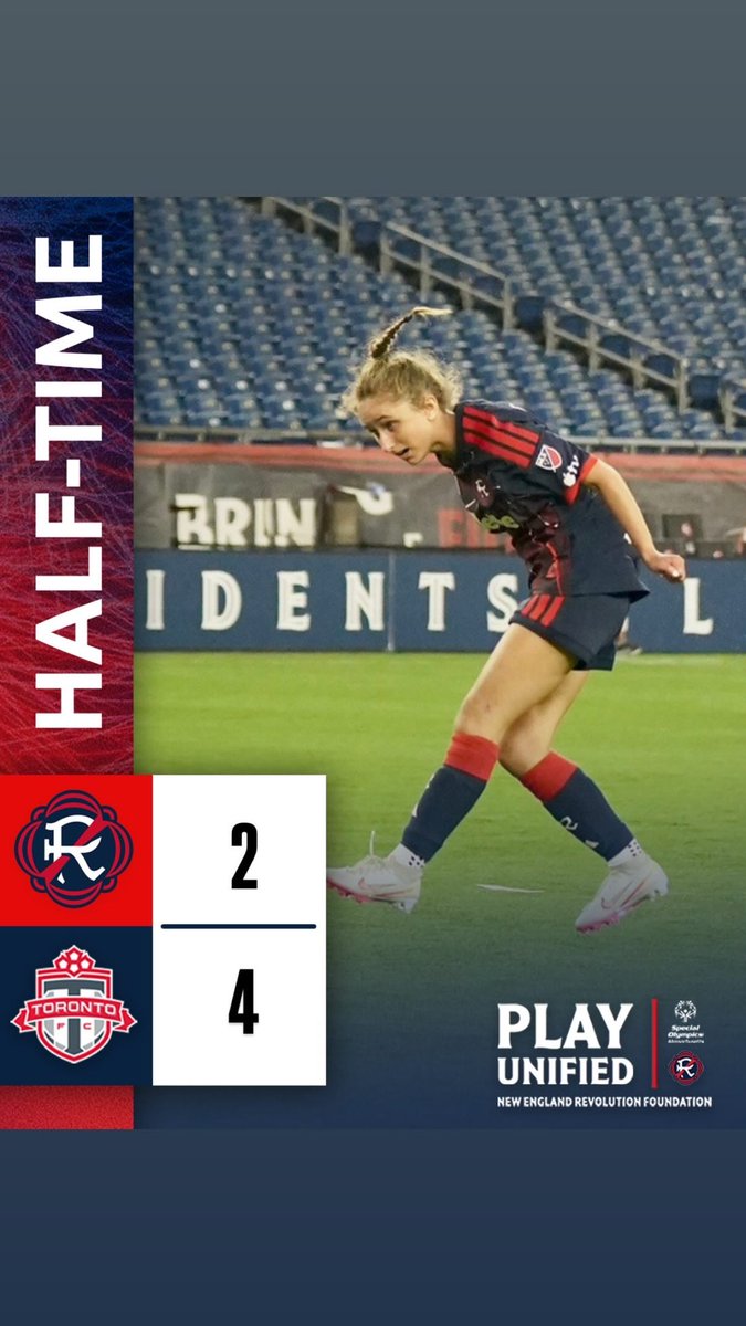 SpOlympicsMA's tweet photo. Halftime update ➡️ Goals for @NERevolution scored by Alyson Green and Ben Walsh 💪 https://t.co/CwPHxdk7Li