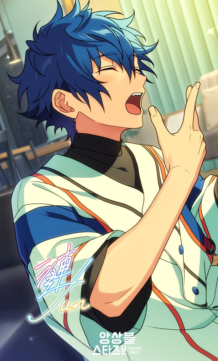 enstars2_KR's tweet photo. 🎊사자나미 쥰의 생일🎊
Happy Birthday！！🥳🎉

사자나미 쥰의 생일 기념 이벤트를 진행 중입니다~👇

🔸공식 카페
https://t.co/hXqfwl0xAk

🔸공식 라운지
https://t.co/DRFciazG7z

#앙상블스타즈 #사자나미쥰 #생일축하해 https://t.co/0PYsVdo21A