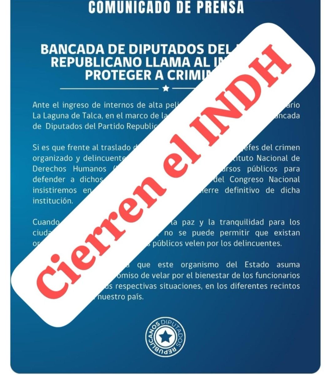 TERE_LAprofe73's tweet photo. ATENCION !!

POR SUPUESTO QUE ME SUMO A PEDIR EL CIERRE DE ESTE ANTRO DE ACTIVISTAS !

Y TU ?

#CierrenElINDH 

QUE CORRA 🇨🇱 https://t.co/xlKgZ1nwmh