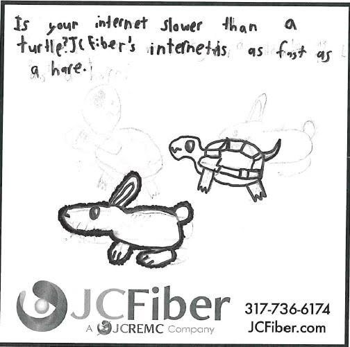 JCFiber's tweet photo. These creative ads deserve more than one post. ✨🎨

We were so excited to be apart of The Daily Journal's Junior Journal publication earlier this year. Children from Greenwood Christian Academy created these! https://t.co/ZUoyAULls8