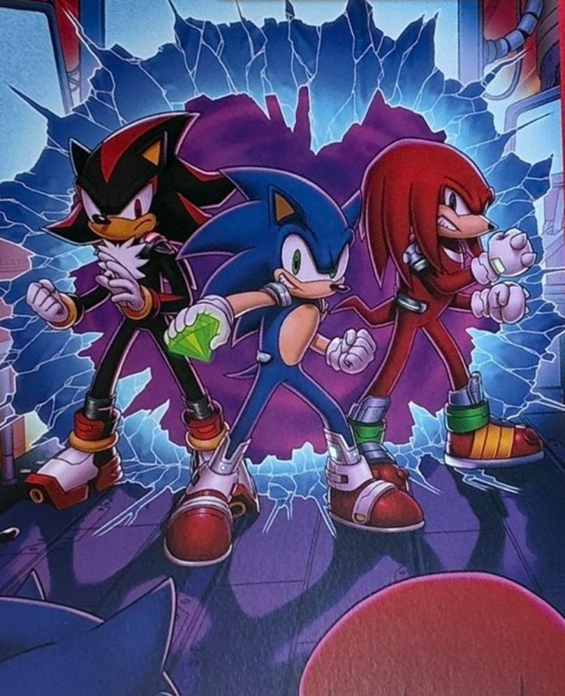 HYPEX's tweet photo. SONIC x FORTNITE COMIC - SONIC, SHADOW &amp; KNUCKLES SKINS CONFIRMED

[VIA @Kennythedevil_] https://t.co/Ga2EUVimOB