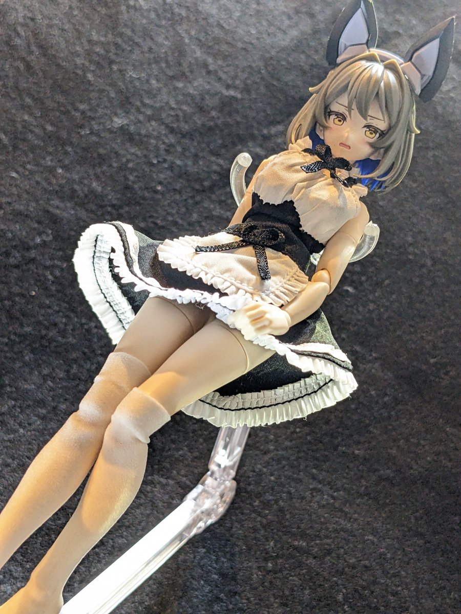 firotw's tweet photo. ソウレイにも着せたけどバツグンやね
スカート固くて常時捲れ上がっちゃうから動き付けないと変になっちゃうのが難点だわ https://t.co/PZzSdyoycB