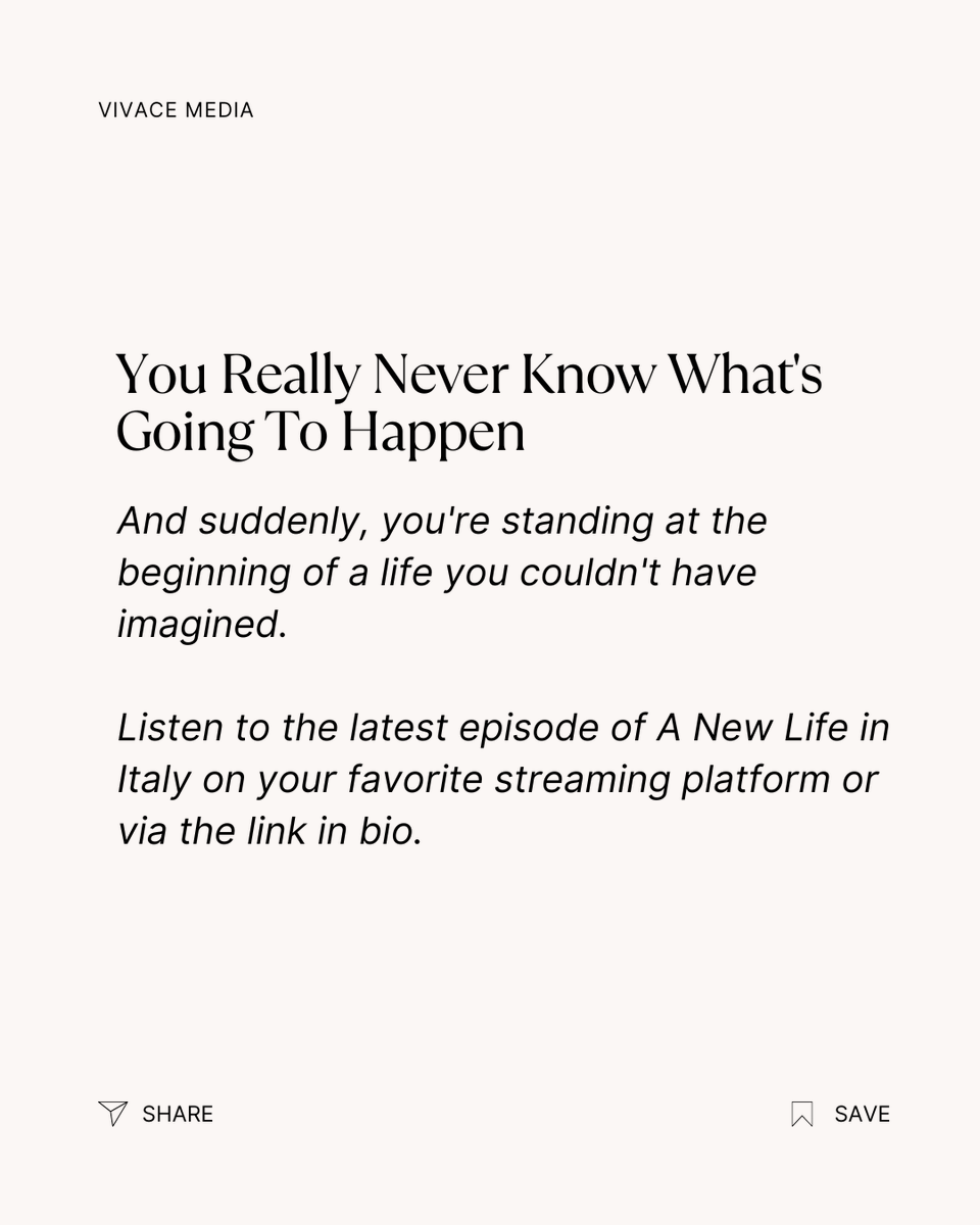 VivaceNetwork's tweet photo. The interesting part isn't that Samantha decided to move to Italy.

It's that she went from “I'm never leaving” to figuring out how to make it happen.

New ep of A New Life In Italy 👉 https://t.co/UywSypGOEt https://t.co/F9gcmr8FaI
