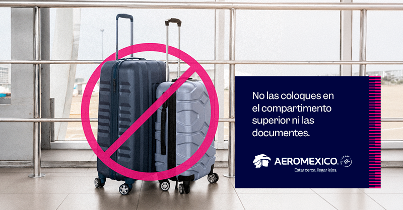 Aeromexico's tweet photo. Viajar informado también es parte del viaje. ✈️🔋 Revisa estas recomendaciones antes de empacar tus baterías portátiles. https://t.co/khnQOwaIKU