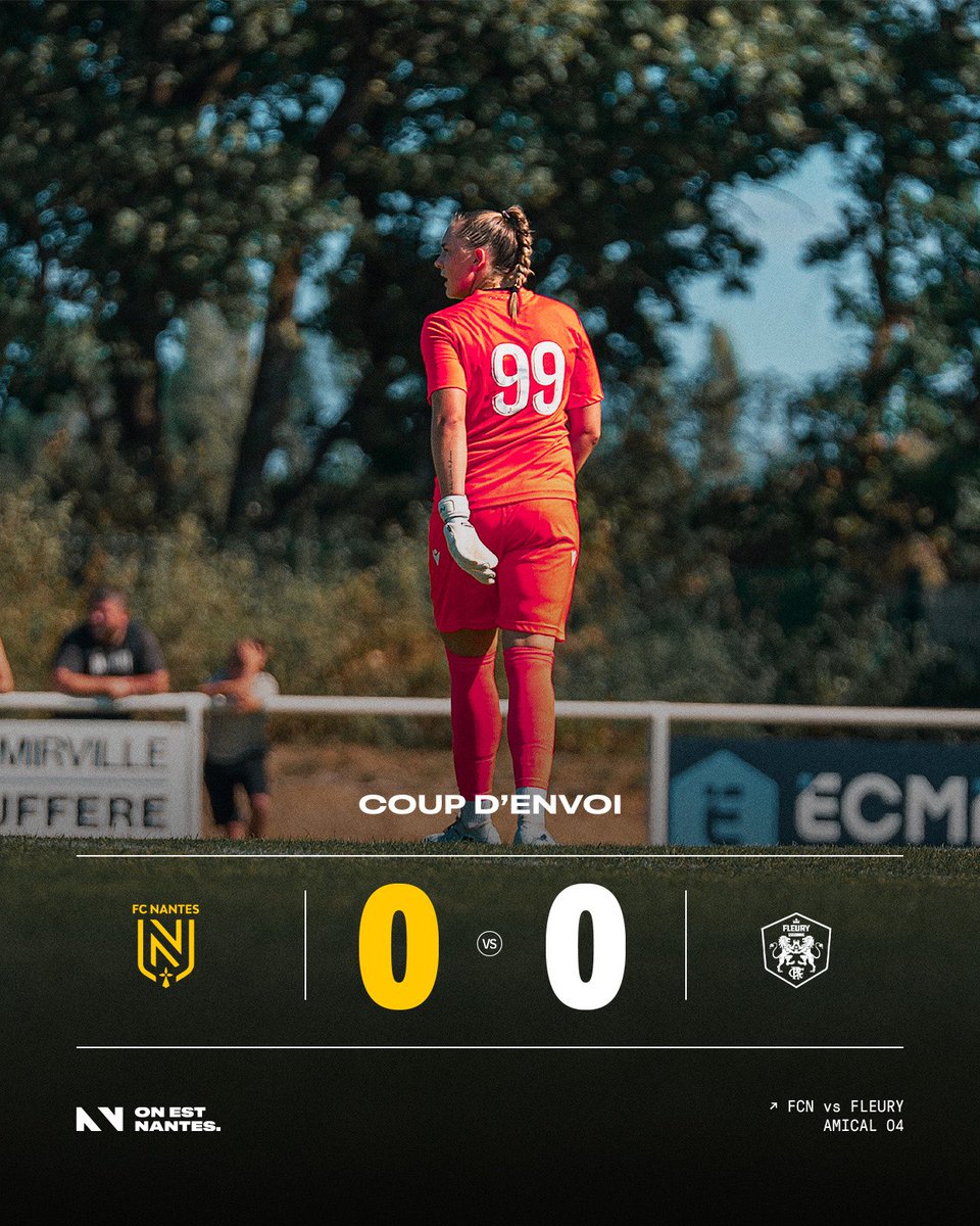 FCN_Feminines's tweet photo. 𝗖´𝗲𝘀𝘁 𝗽𝗮𝗿𝘁𝗶 ! ▶️
Le coup d'envoi est lancé à La Flèche.
#FCNFCF https://t.co/DwXVOzf9T0