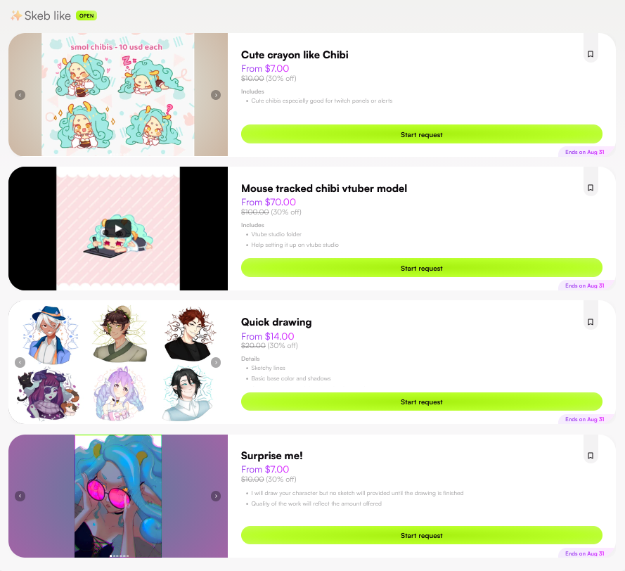 ArtNiru's tweet photo. Emergency comms❗️

I need to move on short notice so from today until the end of the month every service on my vgen is 30% off

Any retweet or share is highly appreciatted!!! https://t.co/cJxCavlLss
