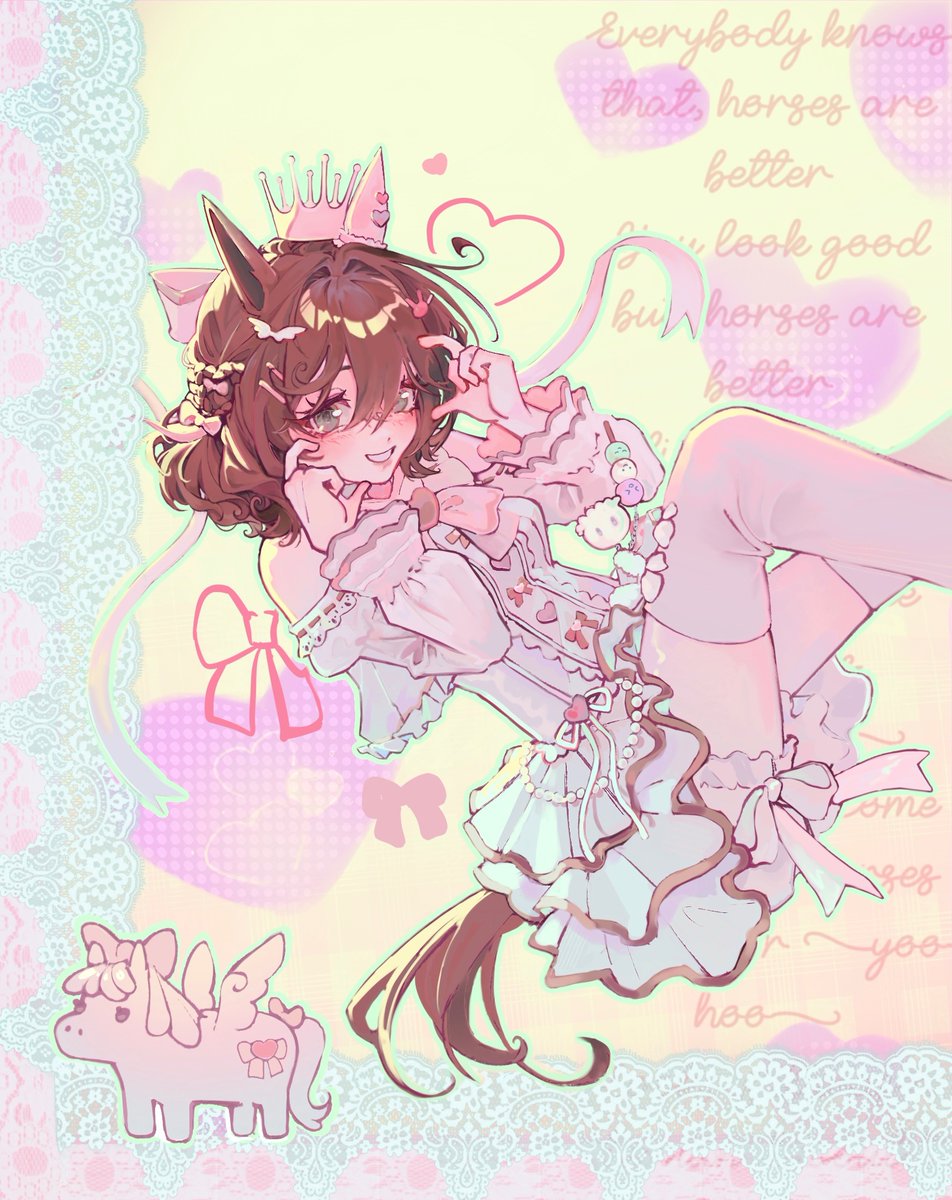 kazuriae's tweet photo. machan is the cutest ever, don’t you forget it (❁✩*˶˃ ᵕ ˂˵*)!!!
#umamusume #ウマ娘 https://t.co/jliEvrTUW3