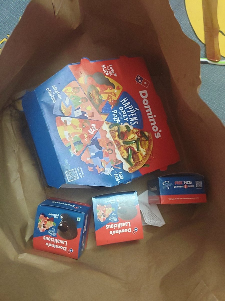 aaryangu's tweet photo. I have ordered this but this was totally cold and not even in good condition. I ordered 3 cocho lava cake and one free cake not delivered.
Order no. DPI64652
@dominos https://t.co/t20j0pbndq
