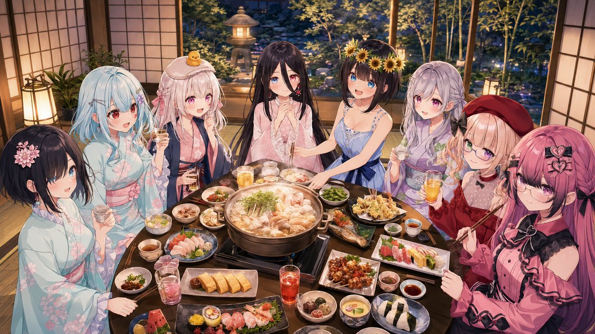 yuki_rin_aimy's tweet photo. #LUNIA 宴会風景〜 https://t.co/OF0YmytYd1