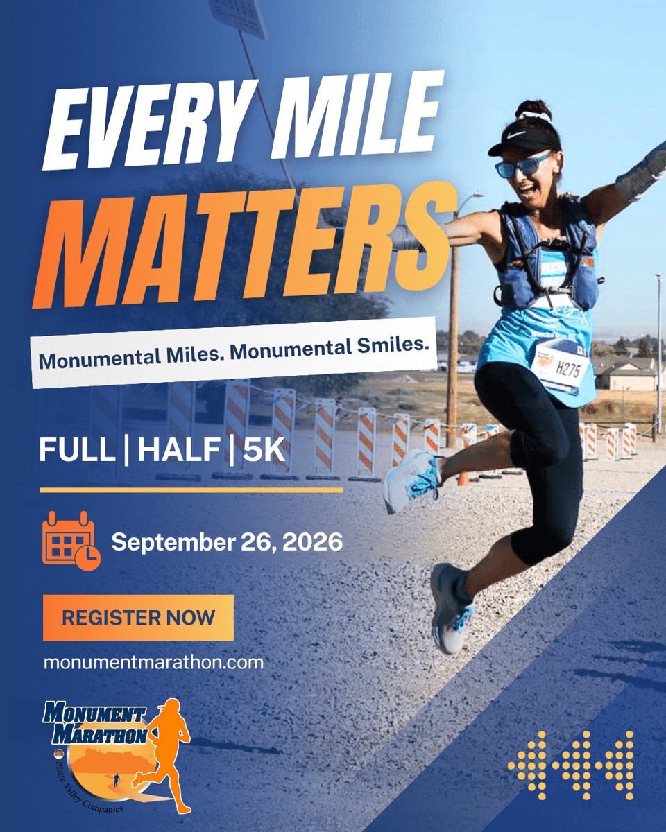 ColRunner's tweet photo. Every mile matters. Help us raise funds for the students at Western Nebraska Community College and support the next generation of learners, leaders, and athletes in our region. Join us at the Monument Marathon and be part of something that goes beyond the finish line—every ste... https://t.co/VtetBRRPA0