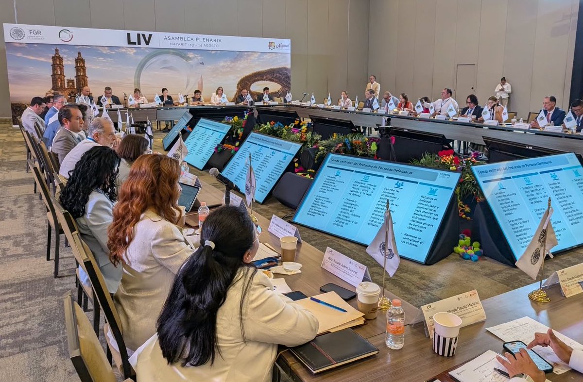 ONUDHmexico's tweet photo. Participamos @ONUDHmexico y @UNFPAMexico en la Conferencia Nacional de Procuración de Justicia, en el marco de nuestra cooperación técnica para fortalecer la búsqueda, la identificación humana y la investigación de las #desapariciones.

Saludamos la actualización del Protocolo Homologado de Investigación para los Delitos de Desaparición Forzada y Desaparición Cometida por Particulares, proceso al que contribuimos mediante asistencia técnica.

@FGRMexico @Busqueda_MX
