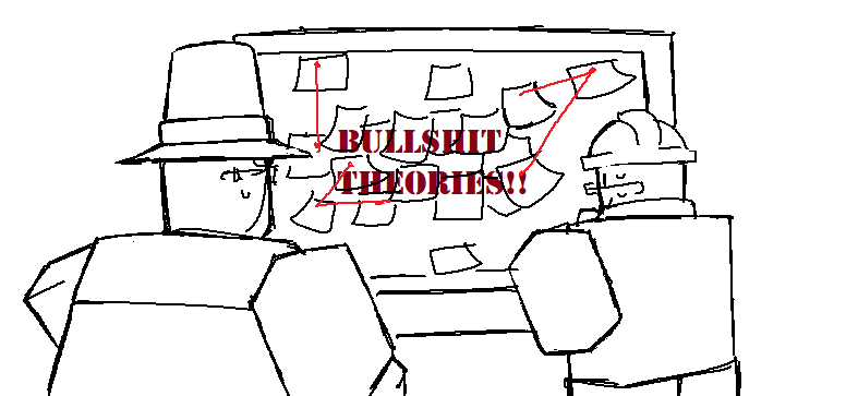 SadDeadPlant's tweet photo. hello wanna DUMP allat of theories me and @plumpken_  came up with (theorys we have rn at least)

take these with a grain of salt since are weak! and some are just silly talk!!! they are theories after all! theyer for fun!!

⮦🧵(#18)

( #constructionroblox/ #RobloxConstruction ) https://t.co/Yf4NPRg2YF